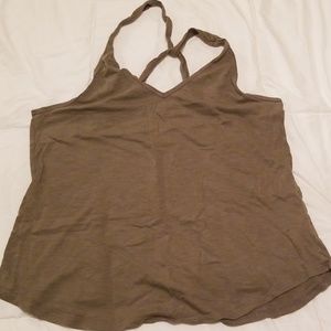 Strappy v-neck racer back tank